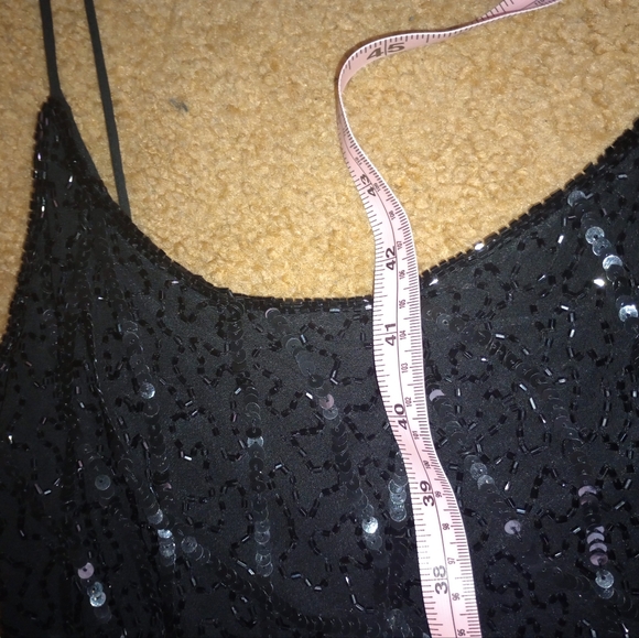 Stenay Black Sequins Gown - Floor Length, Size 8 - One of a Kind Beauty! - Picture 13 of 13